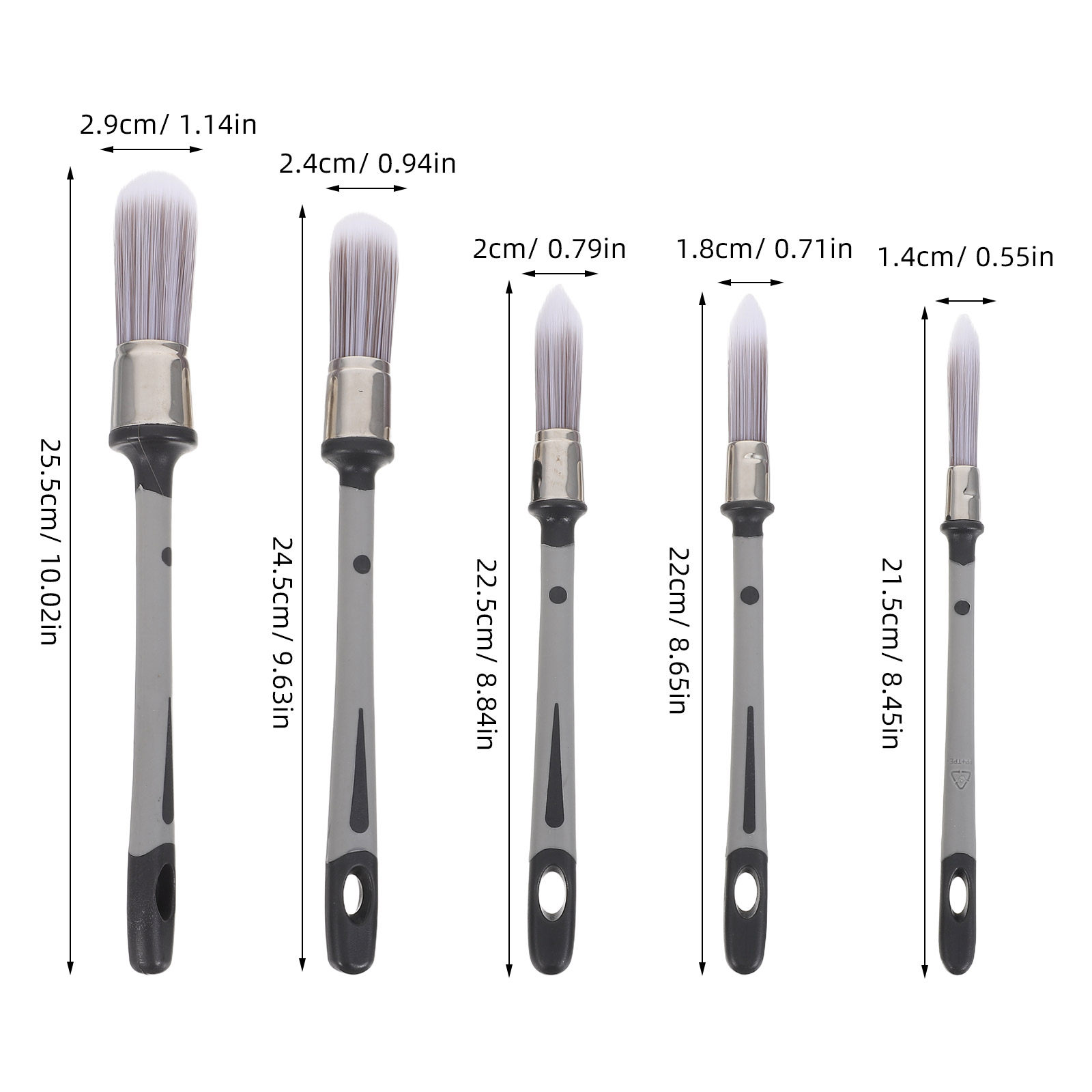Набор из 5 прецизионных кистей – обзор и цена Detailing Brush Set